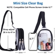Stadium Approved Mini Clear Sling Bag | https://www.bestnamebadges.com
