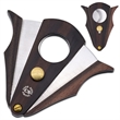Wood Stainless Steel Cigar Cutter With Lock System | https://www.bestnamebadges.com