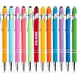 Rubberized Soft Touch Ballpoint Metal Pen | https://www.bestnamebadges.com
