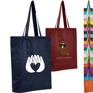 6 oz Cotton Canvas Tote Bag W/ Gusset (15