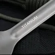 Lightweight Camping Titanium Spork Spoon | https://www.bestnamebadges.com