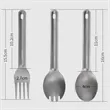 Lightweight Camping Titanium Spork Spoon | https://www.bestnamebadges.com