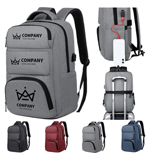Men's USB Charging Port Large Capacity Travel Backpack