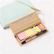 Sticky Note Set with Pen and Ruler and Ecological Case. | https://www.bestnamebadges.com