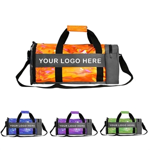 Sports Gym Duffel Bag W/ Dry Wet Pocket & Shoes