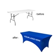 MOQ 1 8FT Stretch Table Cover | https://www.bestnamebadges.com