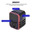 Universal Travel Adapter Voltage Converter Combo | https://www.bestnamebadges.com