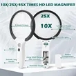 Magnifying Glass with 12 LED Lights | https://www.bestnamebadges.com