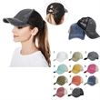 Criss Cross Ponytail Baseball Caps | https://www.bestnamebadges.com