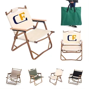 Wood Grain Aluminum Camping Chair