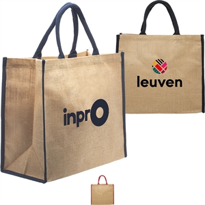 Laminated Eco-Friendly Jute Tote Bag | https://www.bestnamebadges.com