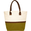 Eco-Friendly Beach Shopping Jute Tote Bag W/ Zipper | https://www.bestnamebadges.com