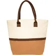 Eco-Friendly Beach Shopping Jute Tote Bag W/ Zipper | https://www.bestnamebadges.com