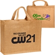 Large Recyclable Grocery Jute Tote Bag | https://www.bestnamebadges.com