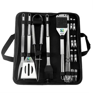 20 PCS BBQ Grilling Tools Set with Storage Bag