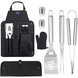 7-PCS BBQ Tools Set with Apron