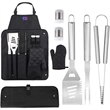 7-PCS BBQ Tools Set with Apron | https://www.bestnamebadges.com