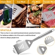 7-PCS BBQ Tools Set with Apron | https://www.bestnamebadges.com