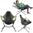 Folding Relaxed Outdoor Camping Rocking Chair | https://www.bestnamebadges.com
