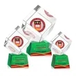 Burrill VividPrint™ Award on Robson Base - Green | https://www.bestnamebadges.com