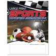 Large Print Sports Word Search Puzzle Book | https://www.bestnamebadges.com