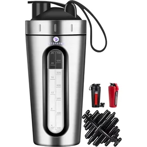 Stainless Steel Protein Shaker Bottle
