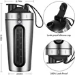 Stainless Steel Protein Shaker Bottle | https://www.bestnamebadges.com