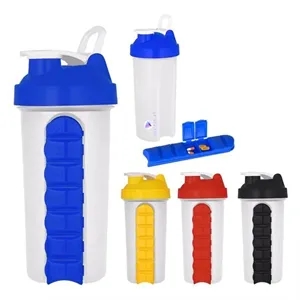 7 Days Planner Travel Pill Organizer Drinking Cup