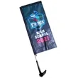 Single Sided Premium Rectangle Car Flag | https://www.bestnamebadges.com