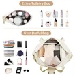 Gym Weekender Travel Duffel Bag for Women Overnight | https://www.bestnamebadges.com