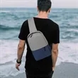 Two-Tone Crossbody Sling Backpack | https://www.bestnamebadges.com