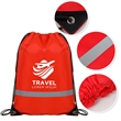 Reflective Safety Drawstring Backpack | https://www.bestnamebadges.com