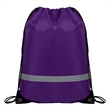 Reflective Safety Drawstring Backpack | https://www.bestnamebadges.com