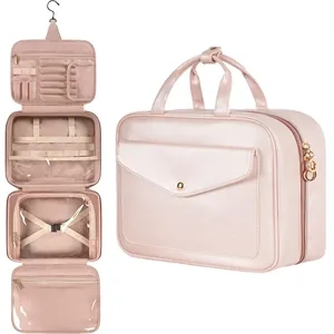Pink Travel Toiletry Hanging Bag for Women