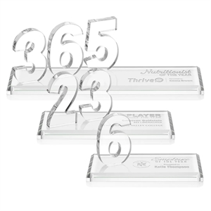 Northam Milestone Award - Clear | https://www.bestnamebadges.com