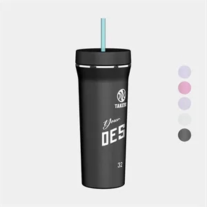 32 oz Takeya® Stainless Steel Insulated Tumbler w/ Straw | https://www.bestnamebadges.com