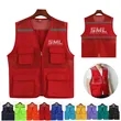 Reflective Safety Vest with Pouch | https://www.bestnamebadges.com
