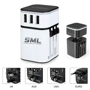 Worldwide All in One Universal Travel Wall Plug Adaptor