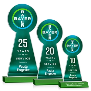 Laidlaw VividPrint™ Award - Green | https://www.bestnamebadges.com