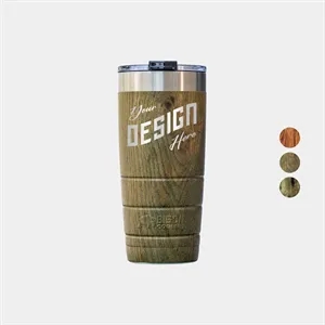 22 oz. Bison® Stainless Steel Insulated Wood Grain Tumbler | https://www.bestnamebadges.com