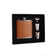 8oz Stainless Steel Flask Gift Set | https://www.bestnamebadges.com