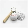 Baseball Set Pendant Keychain | https://www.bestnamebadges.com
