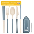Wheat Straw Cutlery Combination Set | https://www.bestnamebadges.com