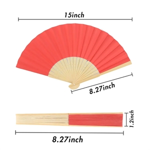 Folding Bamboo Paper Fan