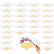 Folding Bamboo Paper Fan | https://www.bestnamebadges.com