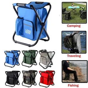 Portable Camping Chair with Cooler Bag | https://www.bestnamebadges.com