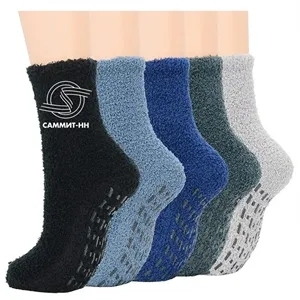 Non Slip Fuzzy Socks with Grippers 