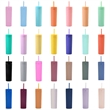 16oz Matte Tumblers with Lids and Straws | https://www.bestnamebadges.com