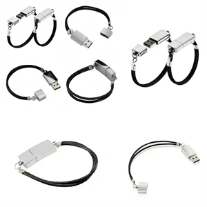 Leather Wrist 8GB USB 2.0 Flash Drive