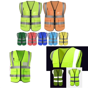 Reflective Vest for Engineers with Multiple Pockets